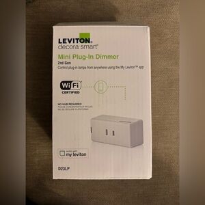 NWOT Leviton decora smart Mini Plug-In Dimmer